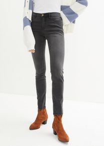Corrigerende slim fit jeans high waist - zwart - maat 36 - met katoen - bonprix