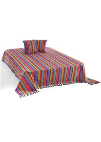 Telo arredo a righe, Blu, Taglia 140x210 cm, bonprix