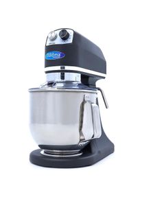 Maxima Planeetmenger 7 L Tot 2 Kg Deeg Mat Zwart - RVS Mengkom - 11 Snelheden -, K&uuml;chenmaschine, Schwarz