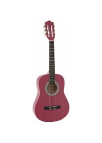 Dimavery AC-303 Klassikgitarre 1/2, pink (Akustik Gitarre, Blackwood, Linde, Okoume), Gitarre, Pink
