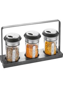 Gefu Gew&uuml;rz- und Kr&auml;uterstreuer Set 'X-Plosion', Pfefferm&uuml;hle + Salzm&uuml;hle, Schwarz