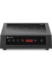 Hendi Induktionsherd 3500 D XL,, Schwarz, 220-240V/3500W, 355x400x(H)100mm, Kochplatte, Schwarz