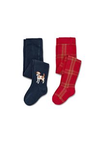 Tchibo - 2 Kinder-Strumpfhosen - Gr. 98/104 - dunkelblau