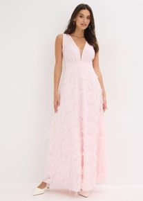 Abendkleid mit Wimpern-Detail, rosa, Gr&ouml;&szlig;e 38, bonprix