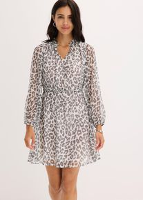 Chiffonkleid, wei&szlig;, Gr&ouml;&szlig;e 44, bonprix