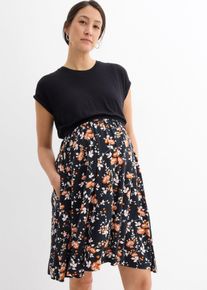 2-in-1 Umstands- und Stillkleid mit Taschen, schwarz, Gr&ouml;&szlig;e 40/42 (M), bonprix