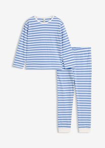 Pyjama, wei&szlig;, Gr&ouml;&szlig;e 140/146, mit Baumwolle, bonprix