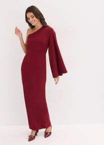 Abendkleid mit One-Shoulder-Ausschnitt, rot, Gr&ouml;&szlig;e 52, bonprix