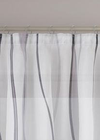 Gardine mit Wellenmuster (1er Pack), wei&szlig;, Gr&ouml;&szlig;e 145x140 cm, bonprix