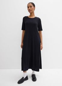 Maxikleid aus softem Modal-Mix, schwarz, Gr&ouml;&szlig;e 44/46 (L), bonprix