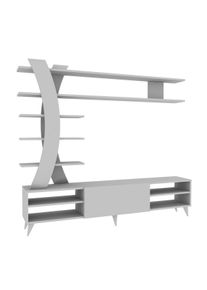 Hanah Home Duru White TV n&aacute;stenn&aacute; jednotka