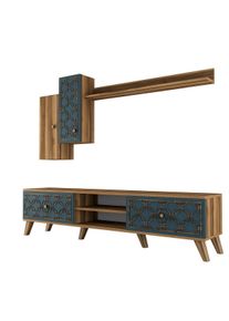 Hanah Home Classe TV stena z orechov&eacute;ho dreva a chalced&oacute;nu