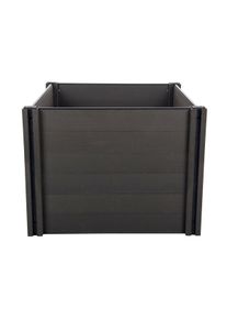 Vyv&yacute;&scaron;en&yacute; z&aacute;hon G21 Crop 106 x 106 x 80, WPC, eben, 80 cm