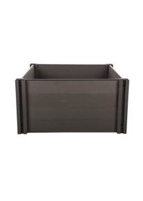 Vyv&yacute;&scaron;en&yacute; z&aacute;hon G21 Crop 106 x 106 x 54, WPC, eben, 54 cm