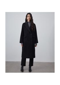 Allingentle Women's Suit Long Blazer Woolen Fashion Double-Breasted Jacket for Cocktail Party Daily Outfits Customize