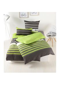 H.I.S. H.I.S Bettw&auml;sche &raquo;Majoran&laquo; 2 Stk. gestreifte Bettw&auml;sche in verschiedenen Qualit&auml;ten