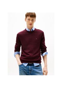 Tommy Hilfiger &raquo;ESSENTIAL COTTON CREW NECK&laquo; 100% Baumwolle Crewneck Regular Fit Premium Mode rot, Gr&ouml;&szlig;e XL