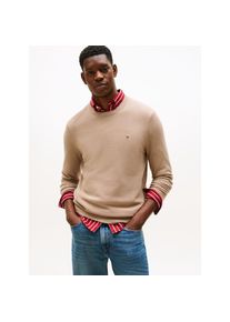 Tommy Hilfiger &raquo;ESSENTIAL STRUCTURE CREW NECK mit Struktur und Label&laquo; unifarben, casual, regular fit, Baumwolle, Rundhals