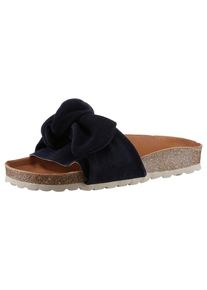 VERBENAS Pantolette &raquo;Roxy Roda&laquo; Sommerschuh, Flat, Pool Slides mit modischer Schlaufe blau, Gr&ouml;&szlig;e 37