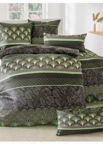 w&auml;schepur Bettw&auml;sche W&Auml;SCHEPUR Gr. 2, anthrazit, B/L: 155cm x 200cm, Feinbiber, B/L: 80cm x 80cm, 2 tlg., Feinbiber, 100% Baumwolle, Bettw&auml;sche, Bettw&auml;sche