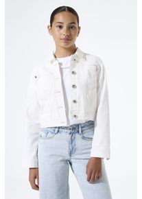 Jeansjacke Garcia, M&auml;dchen, Gr. 128/134, wei&szlig;, Denim/Jeans, Obermaterial: 91% Baumwolle, 7% Polyester, 2% Elasthan, regular fit kurz, B&uuml;ndchen, Jacken Jeansjacke, mit Brusttaschen, for Girls
