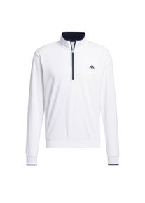 adidas Golf Funkcion&aacute;lis felső 'Lightweight Half-Zip' F&eacute;rfi feh&eacute;r , M&eacute;ret S