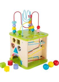 Small Foot Holz 5-in-1 Motorikw&uuml;rfel | mehrfarbig
