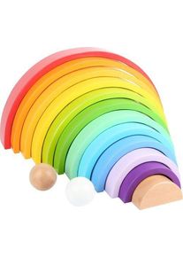 Small Foot Bausteine Regenbogen | mehrfarbig