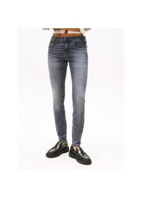 Tommy Jeans, Damen, Skinny-fit-Jeans &raquo;SOPHIE LW SKN&laquo; mit Logo-Badge, in Kn&ouml;chell&auml;nge, Denim Black, 33 - L&auml;nge 32, Figurbetonende Skinny-fit-Jeans f&uuml;r 