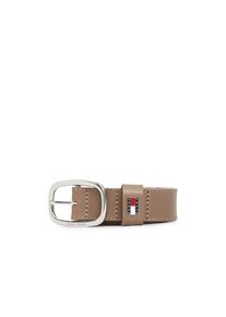 Tommy Jeans, Damen, &raquo;TJW OVAL 3.0 cm breit&laquo; Ovale Einfachdornschlie&szlig;e und Logo am Verschluss, Dusty Brown, Dusty Brown, Lederg&uuml;rtel von Tommy Jeans