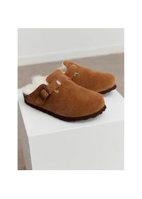 rosemunde, Damen, Hausschuh &raquo;Evelyn Leather Sandals&laquo; w&auml;rmend, mit Memory-Foam, weiches Fu&szlig;bett, cognac, 36, Damen Pantoletten von rosemunde