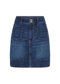 BOSS Orange, Damen, Minirock &raquo;MINI SKIRT 1.0 Premium Damenmode&laquo; im 70s Look, mit hohem Bund, Dark Blue 405, 33, Dark Blue 405, Rock von BOSS Orange 