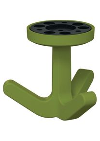 HEWI, Kleiderhaken + Wandgarderobe, Dreifachhaken Serie 477 matt, elastisch 74 apfelgr&uuml;n H&ouml;he 69 mm &Oslash; 51 mm