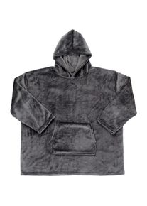 Esposa &Auml;rmeldecke, Anthrazit, Textil, 75x75 cm, Oeko-Tex&reg; Standard 100, pflegeleicht, Kapuze, Heimtextilien, Wohntextilien, Decken, Kuscheldecken