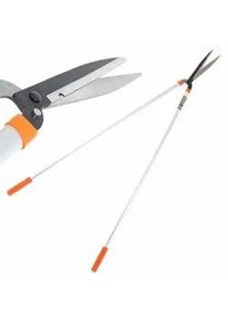 GeoTech FS-160L - Manuelle Schere/Heckenschere mit langem Schaft