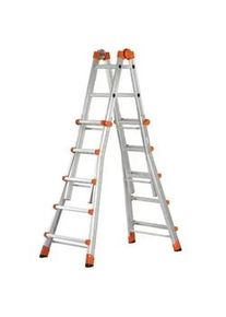 Gierre Peppina AL040DS - 2x10 Trittstufen, 5,70 m - Teleskopleiter aus Aluminium