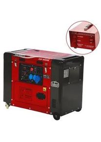 GeoTech Pro DGP8000SE - Diesel-Stromerzeuger leise mit R&auml;dern mit AVR-Regelung 6 kW - Dauerleistung 5.5 kW - 230V + ATS
