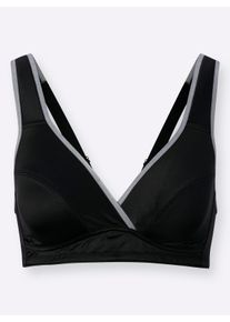 w&auml;schepur Dames Comfort-bh zonder beugel in zwart ,maat 100A, Witt, 76% Polyamide, 24% Elastan