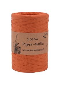 Goldina, Geschenkverpackung, Bast Raffia 7mmx150m orange matt (1x)