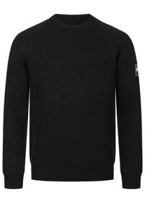 Lonsdale, M&aelig;nd, Pullover 'MOYCULLEN', Sort, St&oslash;rrelse M