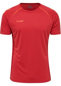 Hummel, M&aelig;nd, Funktionsskjorte, Orange / Melon / Lys R&oslash;d, St&oslash;rrelse L