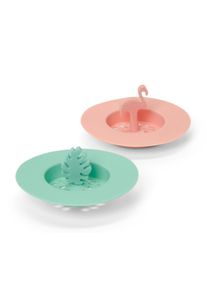 Tchibo - 2 Abflusssiebe aus Silikon - rosa