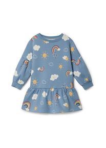 Tchibo - Kinder-Sweatkleid - M&auml;dchen - Gr. 122/128 - blau/print