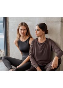 Tchibo - Sporttop mit integriertem BH - Damen - Gr. L - schwarz