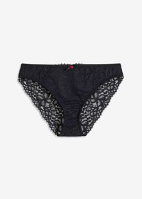 bonprix Femei Chilot cu dantelă, negru, 52/54