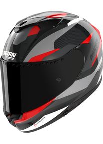 Nolan X-904 Ultra Carbon Calibro 345, kask pełnotwarzowy , kolor: Węgiel/Czarny/Szary/Czerwony/Biały , rozmiar: L