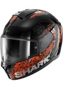 SHARK Ridill 2 Speed-Vib, kask pełnotwarzowy , kolor: czarny/szary/pomarańczowy , rozmiar: S