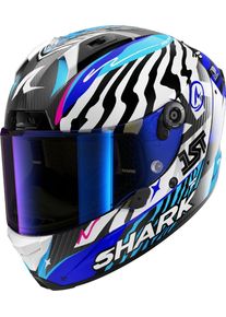 SHARK Aeron Speed-Fancy, casque int&eacute;gral , couleur: Noir/Blanc/Bleu , taille: L