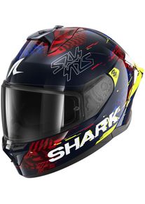 SHARK Skwal Cup Speed-Vib, kask pełnotwarzowy , kolor: czarny/niebieski/czerwony/ż&oacute;łty , rozmiar: M