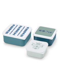 Tchibo - Pudełka na przekąski - kolor: zielony/biały